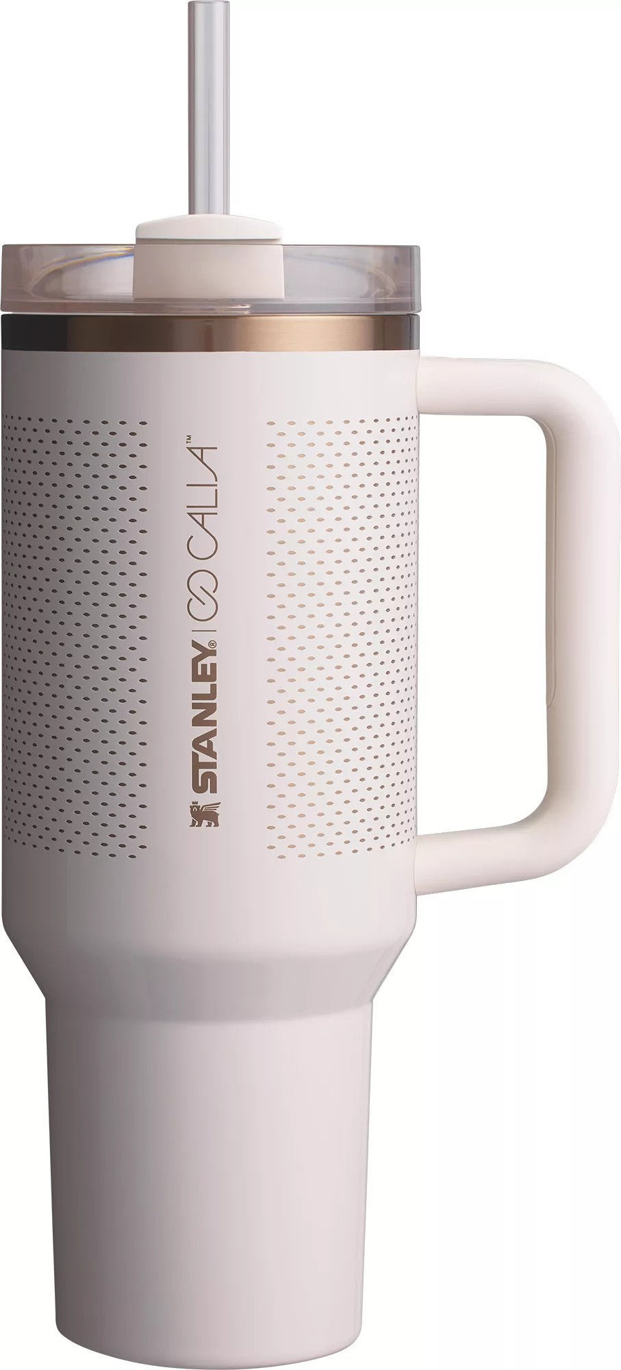 **Stanley x CALIA Quencher H2.0 FlowState Tumbler 40oz | Vacuum Insulated Stainless Steel Travel Cup with Handle & Reusable Straw**