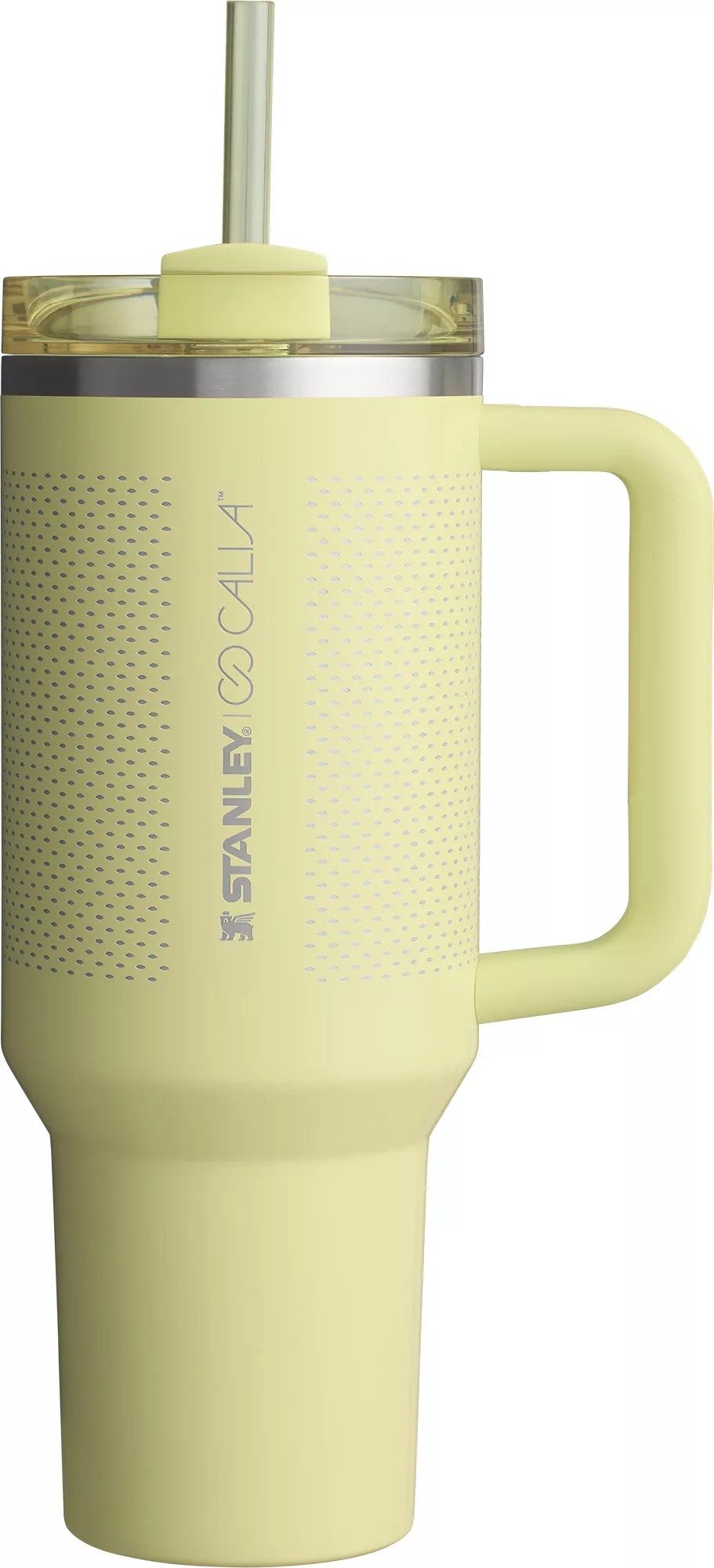 **Stanley x CALIA Quencher H2.0 FlowState Tumbler 40oz | Vacuum Insulated Stainless Steel Travel Cup with Handle & Reusable Straw**
