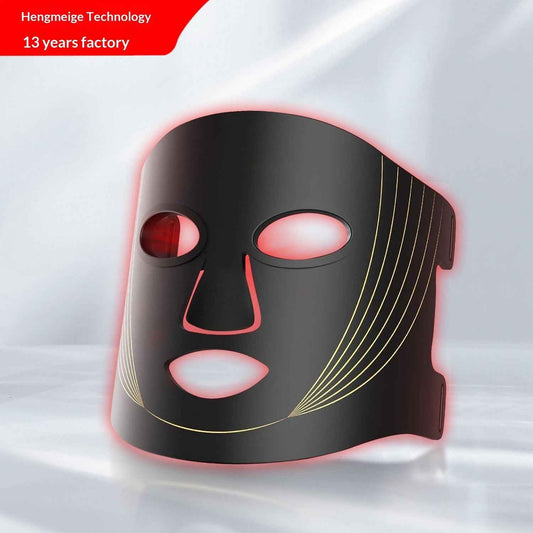 Household Silicone Red-light LED Photon Facial Beauty Mask for Radiant Skin