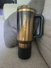 **Stanley Quencher ProTour Flip Straw Tumbler Black Honey 40 oz | Vacuum Insulated Stainless Steel Travel Cup with Handle**