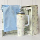 Stanley x LoveShackFancy Rosa Beaux Blue 40oz Quencher Tumbler Cup – Limited Edition Holiday Collection NIB