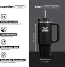 **40 oz Tumbler with Handle & Straw | Insulated Stainless Steel Travel Mug with Lid | Buy 1 Get 1 Free + Free Shipping**