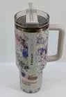 **Stanley x CALIA Quencher H2.0 FlowState Tumbler 40 oz | Exclusive Abstract Floral Stainless Steel Insulated Cup with Straw**